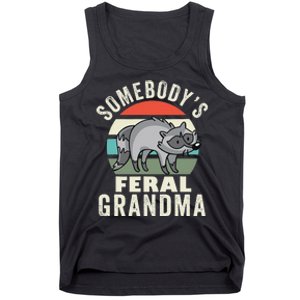 SomebodyS Feral Grandma Wild Grandmother Family Retro Tank Top