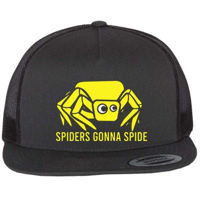 Spiders Funny Gonna Spide Flat Bill Trucker Hat