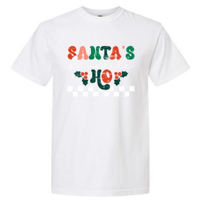 Santa's Favorite Ho Christmas Season Funny Xmas Holiday Cool Gift Garment-Dyed Heavyweight T-Shirt