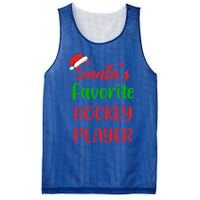 Santas Favorite Hockey Player Funny Hockey Christmas Gift Mesh Reversible Basketball Jersey Tank