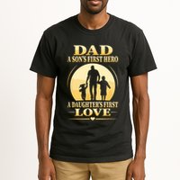 Sons First Hero Daughters First Love Is Dad Fathers Day Tall T-Shirt