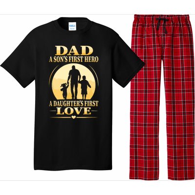 Sons First Hero Daughters First Love Is Dad Fathers Day Pajama Set