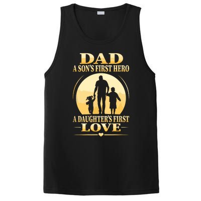 Sons First Hero Daughters First Love Is Dad Fathers Day PosiCharge Competitor Tank