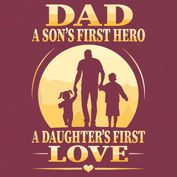 Sons First Hero Daughters First Love Is Dad Fathers Day 16oz Travel Tumbler