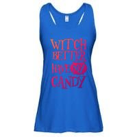 Simple Funny Halloween Witch Better Have My Candy Graphic Gift Ladies Essential Flowy Tank