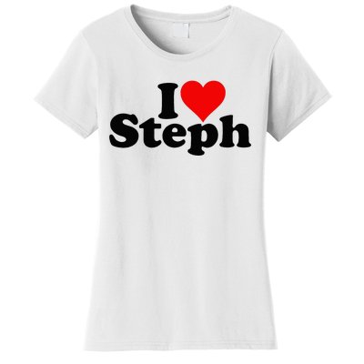 Steph Fanatic Heartfelt Admiration for Stephen and Stephanie Women's T-Shirt