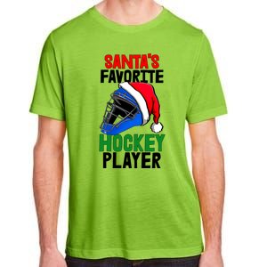 SantaS Favorite Hockey Player Funny Baseball Game Gift Adult ChromaSoft Performance T-Shirt