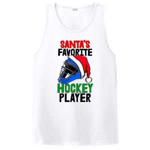 SantaS Favorite Hockey Player Funny Baseball Game Gift PosiCharge Competitor Tank