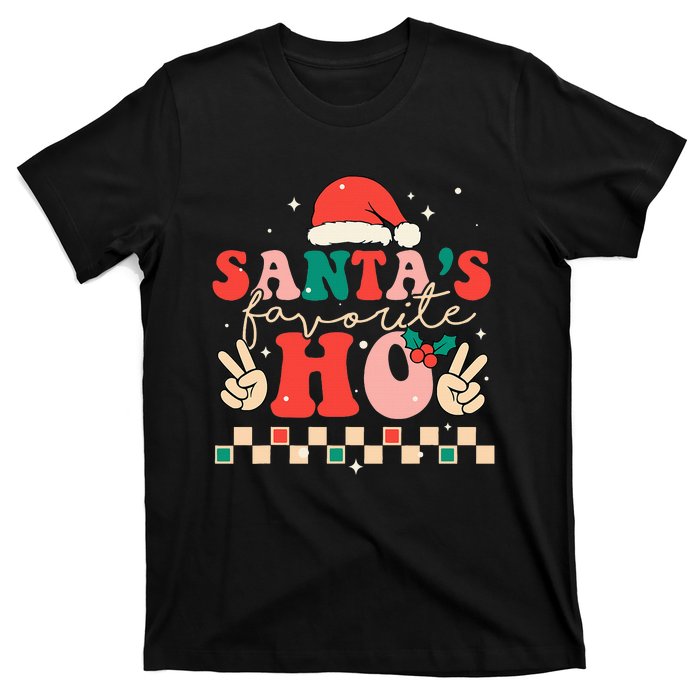 Santa's Favorite Ho Retro Christmas Holiday Sweater T-Shirt