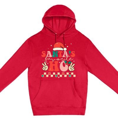 Santa's Favorite Ho Retro Christmas Holiday Sweater Premium Pullover Hoodie