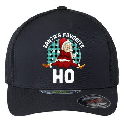 Santa's Favorite Ho  Xmas Naughty Santa Christmas Pajama Flexfit Unipanel Trucker Cap