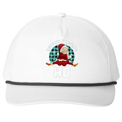 Santa's Favorite Ho  Xmas Naughty Santa Christmas Pajama Snapback Five-Panel Rope Hat