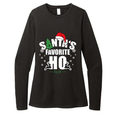 SantaS Favorite Ho Christmas Funny Saying Womens CVC Long Sleeve Shirt