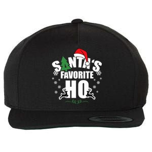 SantaS Favorite Ho Christmas Funny Saying Wool Snapback Cap