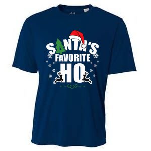 SantaS Favorite Ho Christmas Funny Saying Cooling Performance Crew T-Shirt