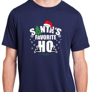 SantaS Favorite Ho Christmas Funny Saying Adult ChromaSoft Performance T-Shirt