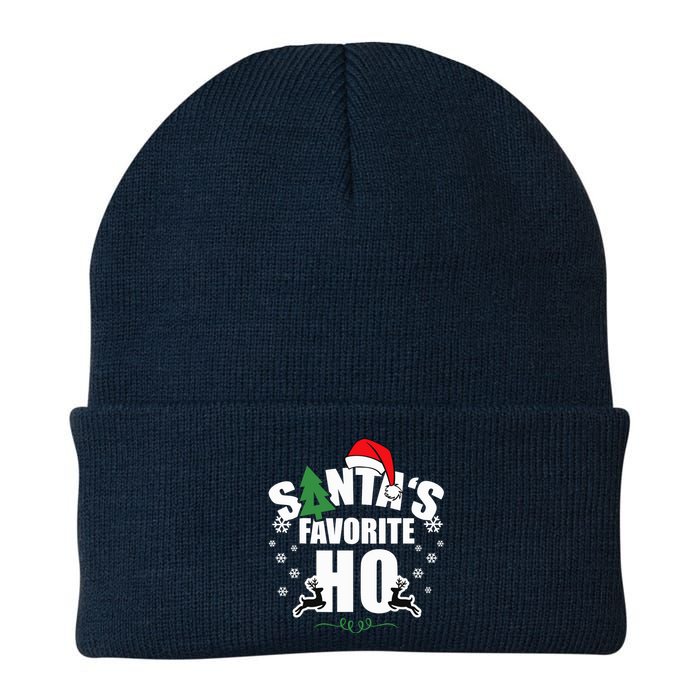 SantaS Favorite Ho Christmas Funny Saying Knit Cap Winter Beanie