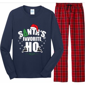 SantaS Favorite Ho Christmas Funny Saying Long Sleeve Pajama Set