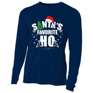 SantaS Favorite Ho Christmas Funny Saying Cooling Performance Long Sleeve Crew