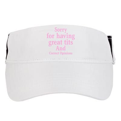 Sorry For Having Great Tits And Correct Opinions Cute Funny Adult Drive Performance Visor