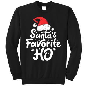 Santa's Favorite Ho Funny Christmas Women Xmas Santa Hat TShirt Sweatshirt