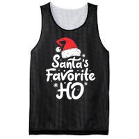 Santa's Favorite Ho Funny Christmas Women Xmas Santa Hat TShirt Mesh Reversible Basketball Jersey Tank