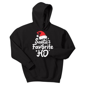 Santa's Favorite Ho Funny Christmas Women Xmas Santa Hat TShirt Kids Hoodie