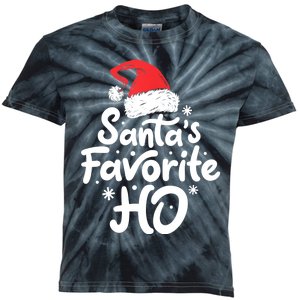 Santa's Favorite Ho Funny Christmas Women Xmas Santa Hat TShirt Kids Tie-Dye T-Shirt