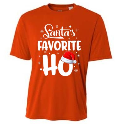 SantaS Favorite Ho Funny Merry Christmas Xmas Family Matching Pjs Cooling Performance Crew T-Shirt