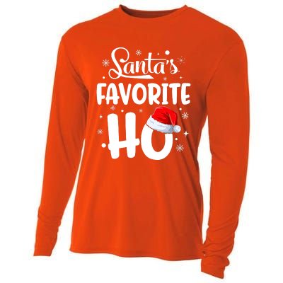 SantaS Favorite Ho Funny Merry Christmas Xmas Family Matching Pjs Cooling Performance Long Sleeve Crew