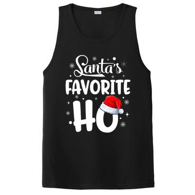 SantaS Favorite Ho Funny Merry Christmas Xmas Family Matching Pjs PosiCharge Competitor Tank