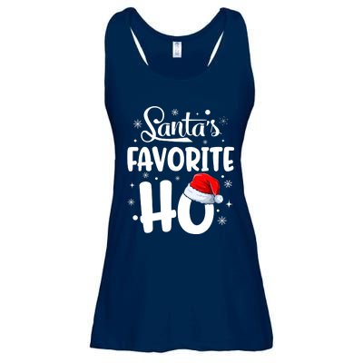 SantaS Favorite Ho Funny Merry Christmas Xmas Family Matching Pjs Ladies Essential Flowy Tank