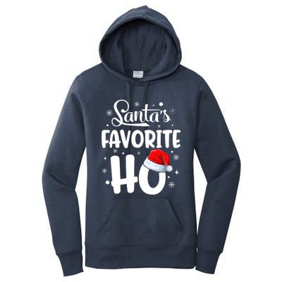 SantaS Favorite Ho Funny Merry Christmas Xmas Family Matching Pjs Women's Pullover Hoodie