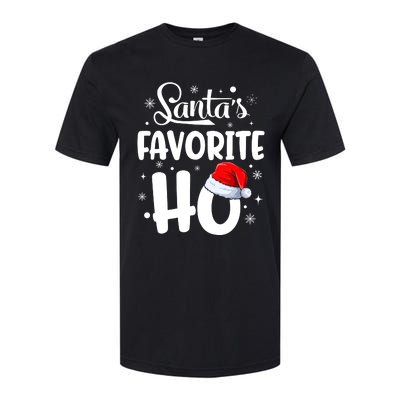 SantaS Favorite Ho Funny Merry Christmas Xmas Family Matching Pjs Softstyle CVC T-Shirt