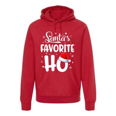 SantaS Favorite Ho Funny Merry Christmas Xmas Family Matching Pjs Premium Hoodie