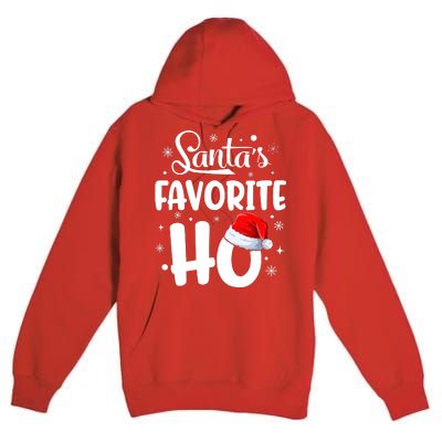 SantaS Favorite Ho Funny Merry Christmas Xmas Family Matching Pjs Premium Pullover Hoodie