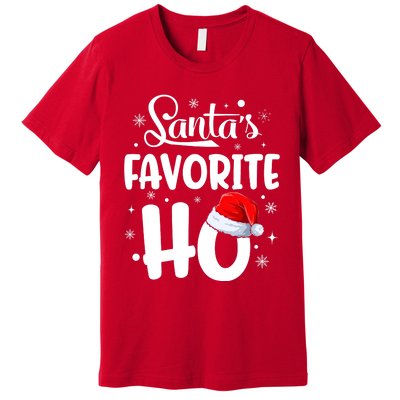 SantaS Favorite Ho Funny Merry Christmas Xmas Family Matching Pjs Premium T-Shirt