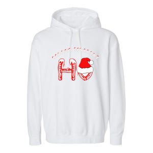 Santa's Favorite Ho Xmas Funny Gift Are Hilarious Funny Gift Garment-Dyed Fleece Hoodie