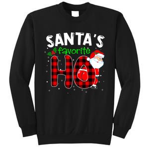 SantaS Favorite Ho Funny Merry Christmas Xmas Pjs Matching Sweatshirt