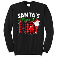 SantaS Favorite Ho Funny Merry Christmas Xmas Pjs Matching Sweatshirt