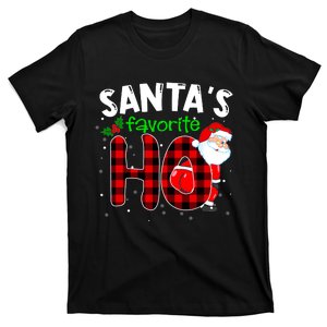 SantaS Favorite Ho Funny Merry Christmas Xmas Pjs Matching T-Shirt