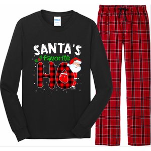 SantaS Favorite Ho Funny Merry Christmas Xmas Pjs Matching Long Sleeve Pajama Set