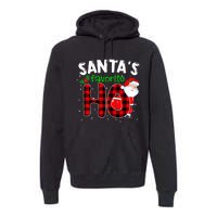 SantaS Favorite Ho Funny Merry Christmas Xmas Pjs Matching Premium Hoodie