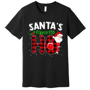 SantaS Favorite Ho Funny Merry Christmas Xmas Pjs Matching Premium T-Shirt