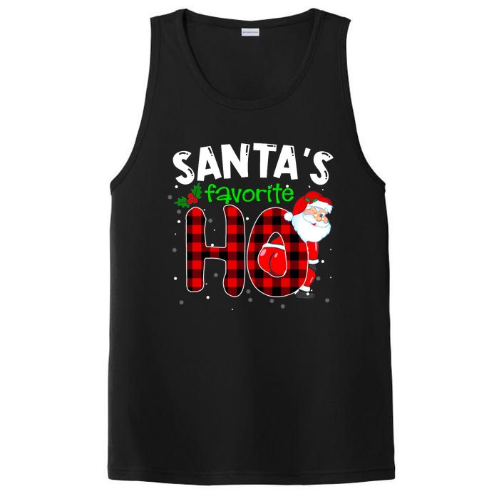 SantaS Favorite Ho Funny Merry Christmas Xmas Pjs Matching PosiCharge Competitor Tank