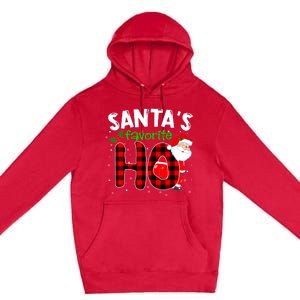 SantaS Favorite Ho Funny Merry Christmas Xmas Pjs Matching Premium Pullover Hoodie