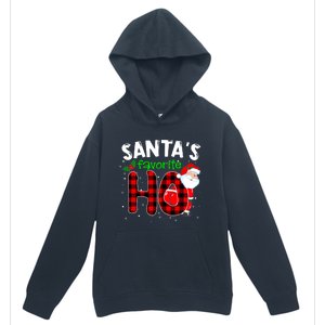 SantaS Favorite Ho Funny Merry Christmas Xmas Pjs Matching Urban Pullover Hoodie