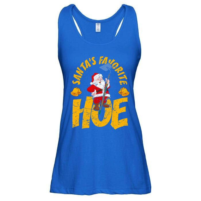 Santa's Favorite Hoe Adult Humor Santa's Favorite Ho Xmas Cute Gift Ladies Essential Flowy Tank