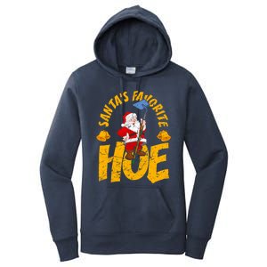 Santa's Favorite Hoe Adult Humor Santa's Favorite Ho Xmas Cute Gift Women's Pullover Hoodie