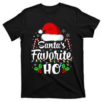 Santas Favorite HoS Xmas Funny Christmas Family Matching Pjs T-Shirt